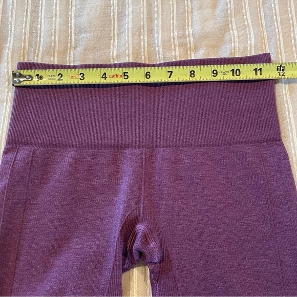 Lululemon In The Flow Crop II Leggings Heathered Berry Yum Yum Purple 2 W6B41S - Picture 6 of 8